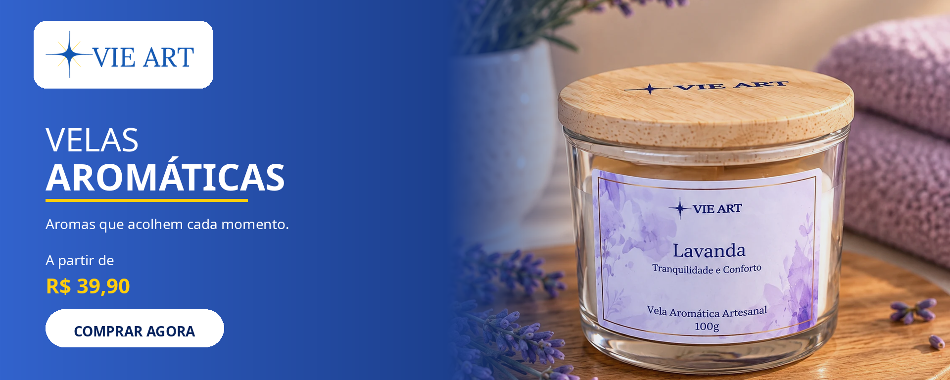 Velas Aromáticas Vie Art